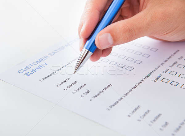 Person Filling Blank Form Stock photo © AndreyPopov
