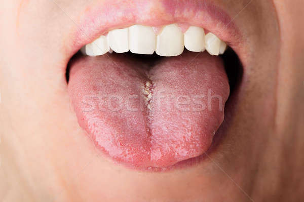 Man Showing Tongue Stock photo © AndreyPopov
