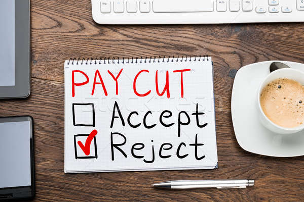 Paycut Rejection Concept Stock photo © AndreyPopov