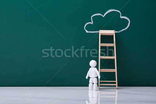 Human Figure Standing Near Ladder Stock photo © AndreyPopov