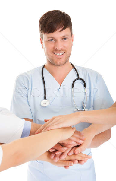 Doctors Stacking Hands Stock photo © AndreyPopov