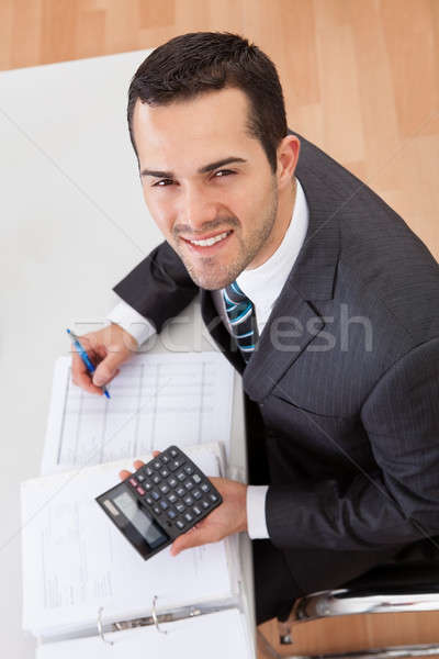 бухгалтер рабочих служба успешный финансовых данные Сток-фото © AndreyPopov