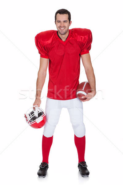 Portrait of American Football player Stock photo © AndreyPopov