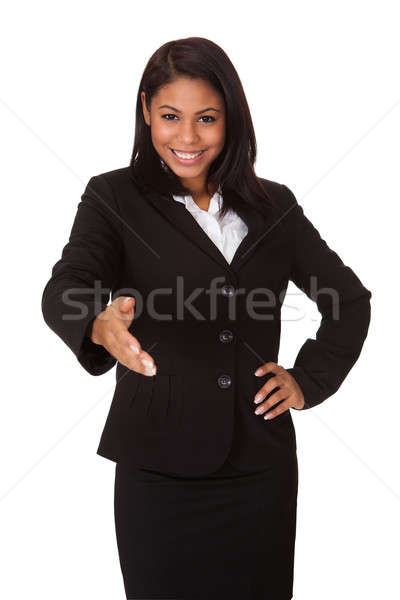 Business Woman Extending Her Hand To Handshake Stock photo © AndreyPopov