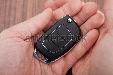 Person Hands Holding Glucometer Stock photo © AndreyPopov