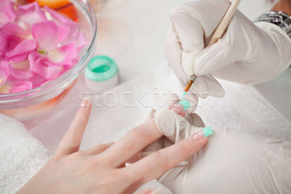 Painting fingernails Stock photo © AndreyPopov