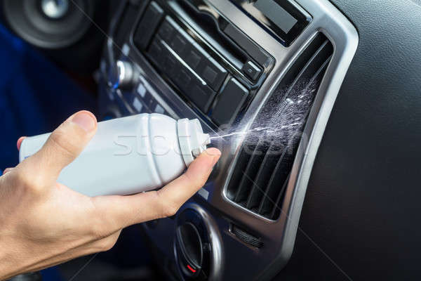 Hand Cleaning Air Conditioner Stock photo © AndreyPopov