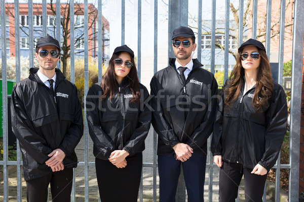 Foto stock: Retrato · jóvenes · seguridad · masculina · femenino