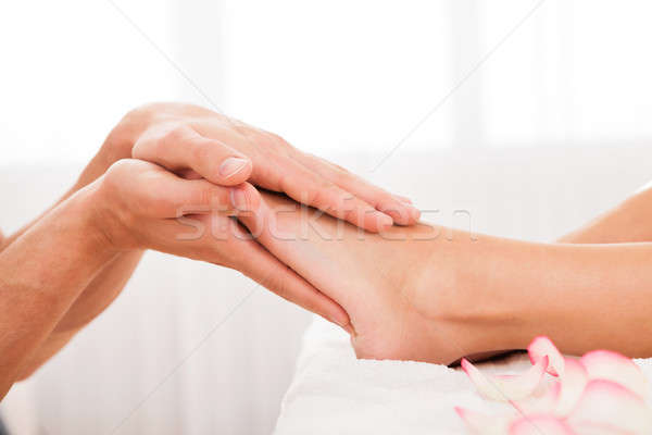 Imagine de stoc: Degetele · de · la · picioare · relaxa · ocupat · muncă