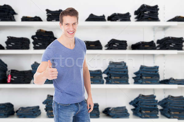 Foto stock: Hombre · signo · ropa · tienda