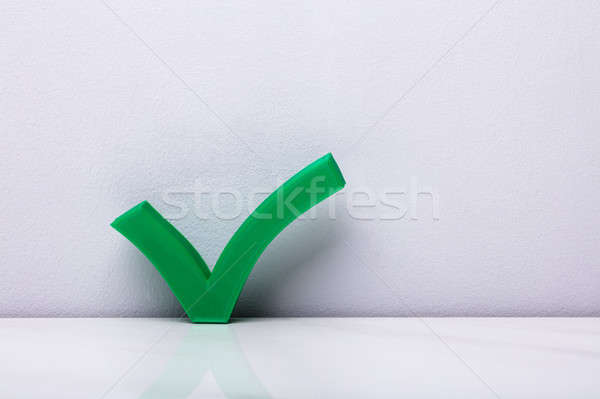 3d Green Tick Symbol Stock photo © AndreyPopov