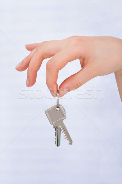 Stock photo: Hand Holding Keys