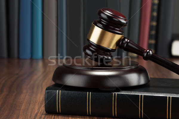 Stock photo: Gavel And Law Book