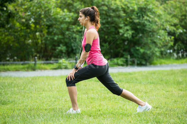 Girl doing online exercise