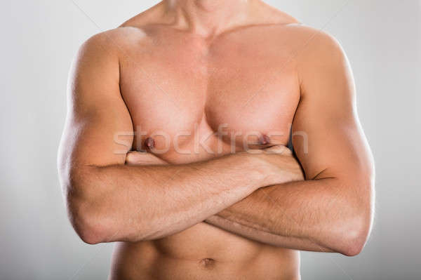 Man With Muscular Build Stock photo © AndreyPopov