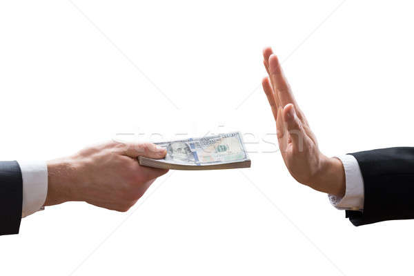 Businessperson Refusing To Take Bribe From Partner Stock photo © AndreyPopov