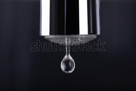 Close-up Of Dripping Water Droplet Stock photo © AndreyPopov