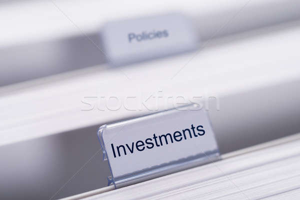 Investments And Policies Folders Stock photo © AndreyPopov