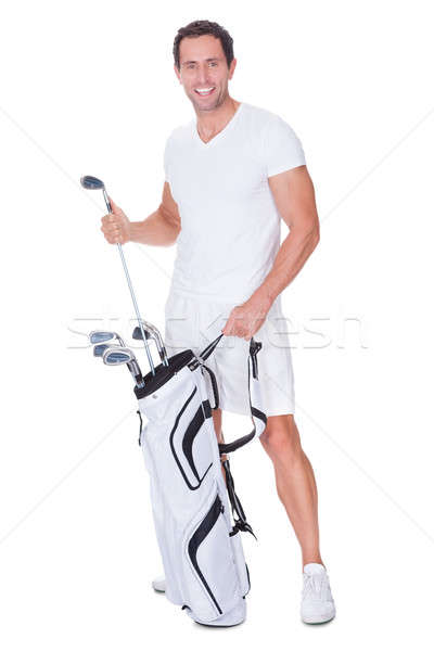 Golf Player Removing Golf Club From Golf Bag Stock photo © AndreyPopov