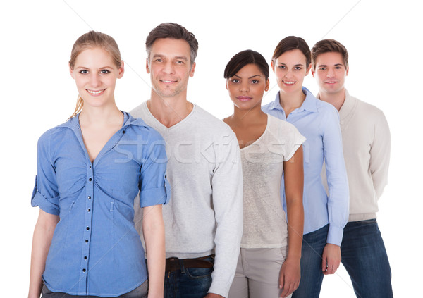 Group Of People Standing In A Row Stock photo © AndreyPopov
