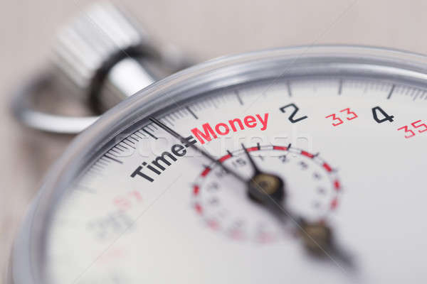 Stopwatch Showing Time Equals Money Sign Stock photo © AndreyPopov