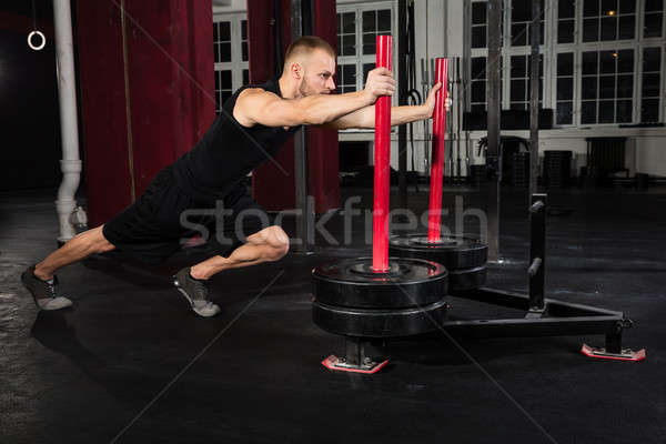 Man Working Out In The Gym Stock photo © AndreyPopov