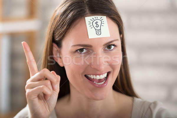 Close-up Of A Businesswoman With Idea Concept Stock photo © AndreyPopov