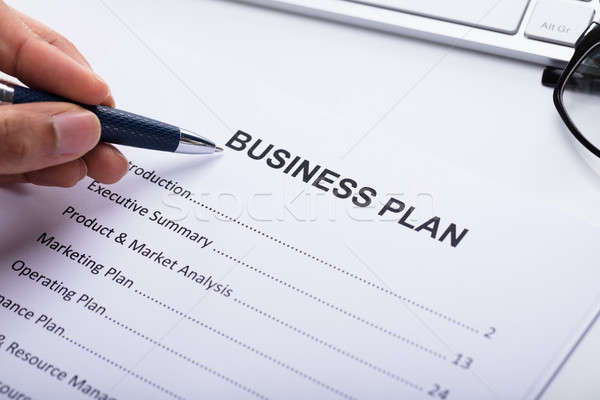 Businessperson Making Business Plan Stock photo © AndreyPopov