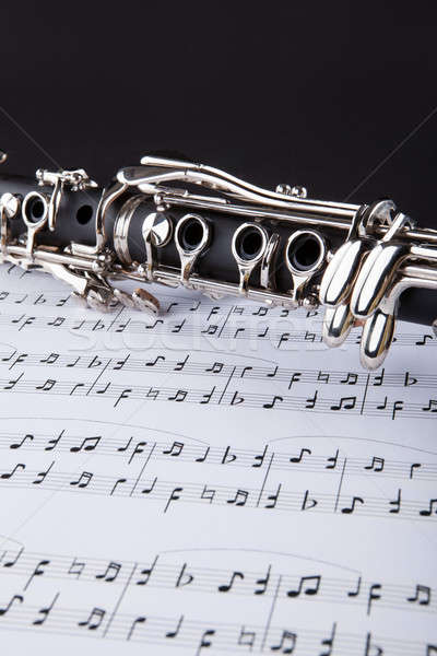 Clarinet And Musical Note Stock photo © AndreyPopov