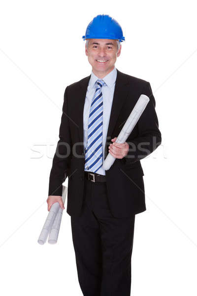 Stock photo: Portrait Of Happy Mature Architect