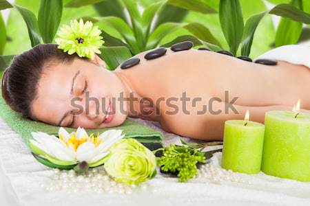Young Woman Relaxing In Spa Stock photo © AndreyPopov