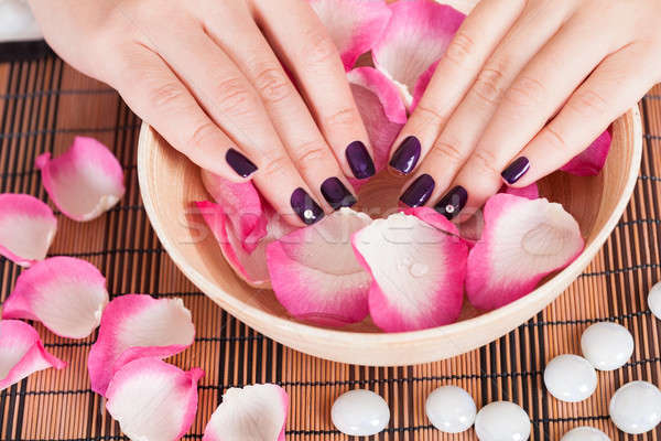 Female hands with fashion nails Stock photo © AndreyPopov