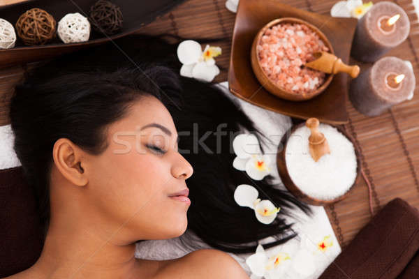Young Woman Relaxing In A Spa Stock photo © AndreyPopov