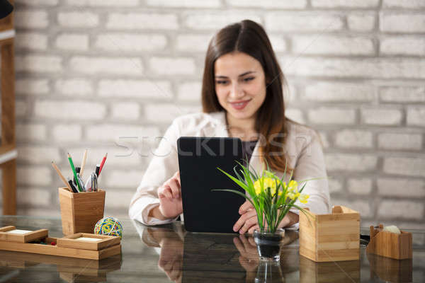 Businesswoman Using Digital Tablet Stock photo © AndreyPopov
