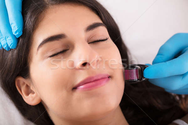 Stock photo: Woman Having Facial Treatment