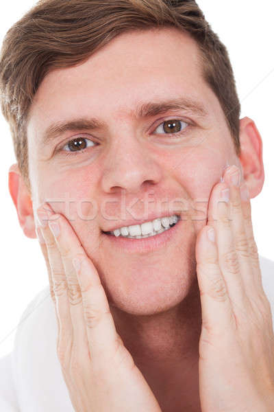 Close-up Of Man After Shaved Stock photo © AndreyPopov