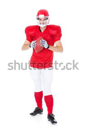 Rugby Player Holding Blank Placard Stock photo © AndreyPopov