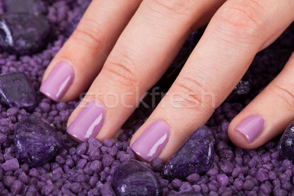 Human Fingers With Beautiful Manicure Stock photo © AndreyPopov