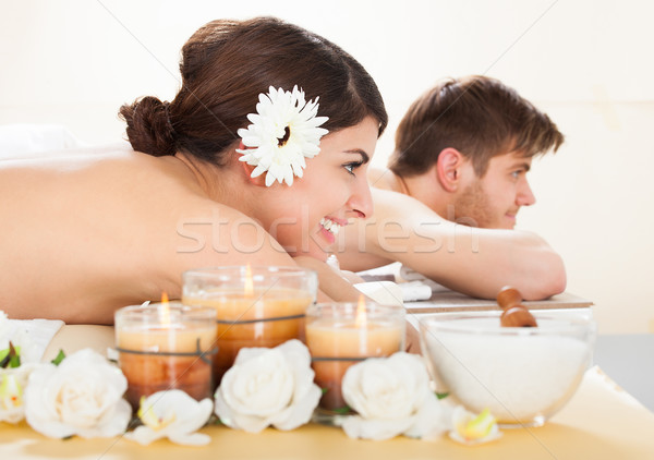 Couple Relaxing In Spa Stock photo © AndreyPopov