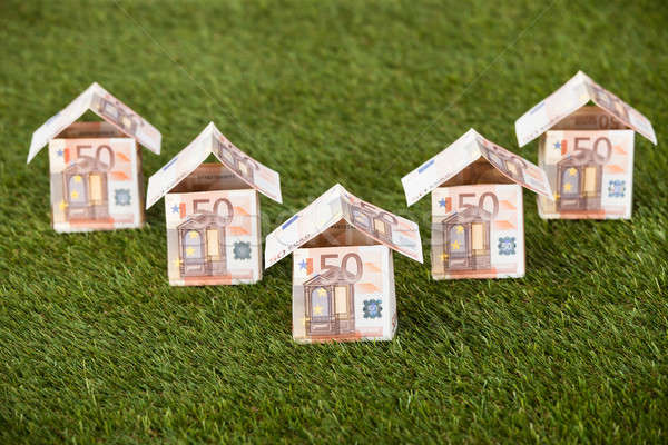 Euro Houses On Grassy Land Stock photo © AndreyPopov