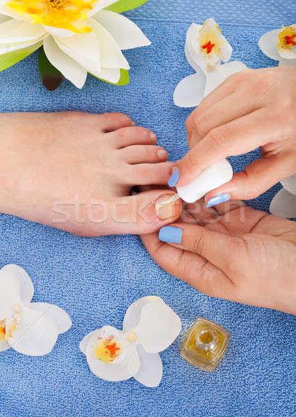 Uñas de los pies vista salón de belleza Foto stock © AndreyPopov