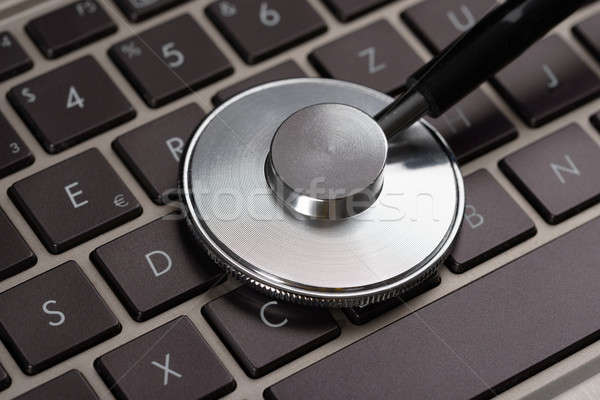 Medical Stethoscope On Laptop Stock photo © AndreyPopov