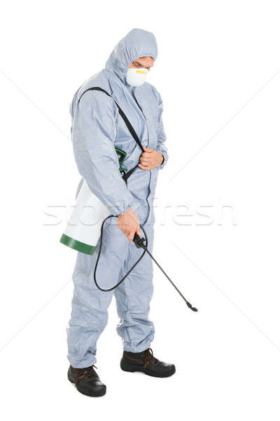 Pest Control Worker With Pesticides Sprayer Stock photo © AndreyPopov