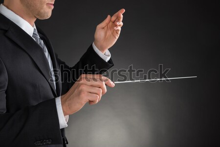 Person Directing With A Conductor's Baton Stock photo © AndreyPopov