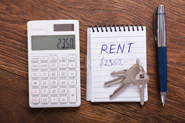 Stock photo: Calculated Rent Concept