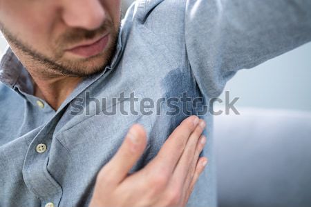 Man's Hands On Woman's Shoulders Stock photo © AndreyPopov