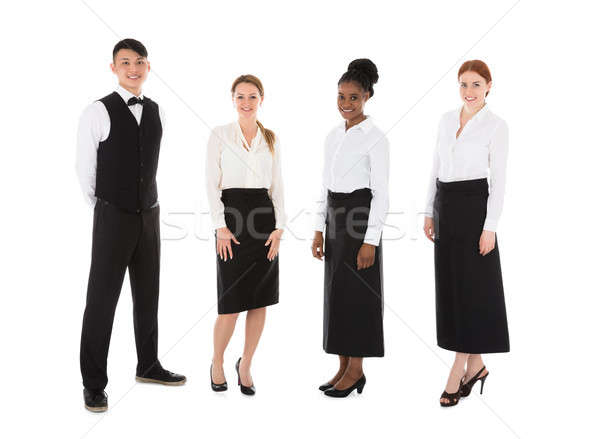 Stock photo: Portrait Of Happy Young Restaurant Staff