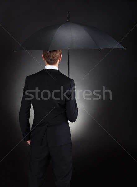 Businessman With Umbrella Stock photo © AndreyPopov