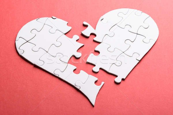 Broken Heart Made Of Puzzle Stock photo © AndreyPopov