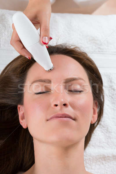 Person Giving Microdermabrasion Therapy To Woman Stock photo © AndreyPopov